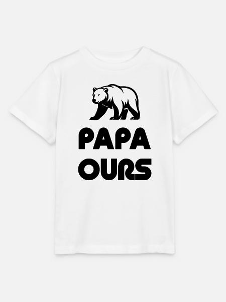 Papa Ours  - Stanley/Stella Kinder T-Shirt MINI CREATOR  - Weiß