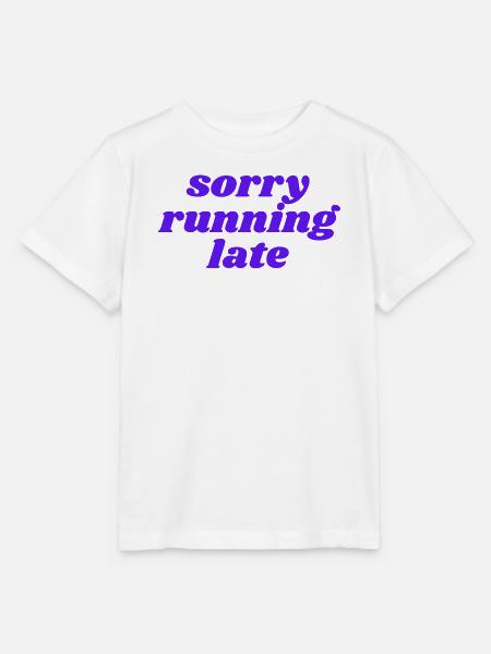 sorry running late - Stanley/Stella Kinder T-Shirt MINI CREATOR - Weiß
