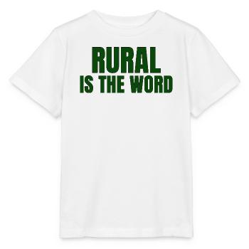 RURAL IS THE WORD — Identity, Style & Country Spir - Stanley/Stella MINI CREATOR Kids’ T-Shirt - white - Front - Maike (125cm)