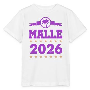 Malle 2026 Logo - Stanley/Stella Kinder T-Shirt MINI CREATOR  - Weiß - Vorne - Maike (125cm)