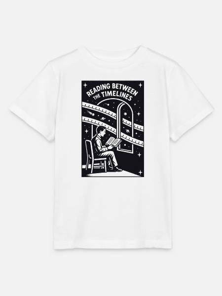 Zwischen Zeitlinien lesen | Sci-Fi Buch - Stanley/Stella Kinder T-Shirt MINI CREATOR - Weiß