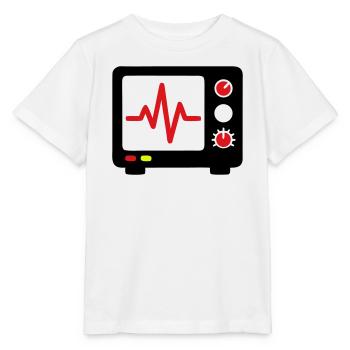 EKG Monitor Herzschlag Medizin - Stanley/Stella Kinder T-Shirt MINI CREATOR  - Weiß - Vorne - Maike (125cm)