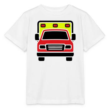 Ambulance Ambulance Front - T-shirt bio MINI CREATOR Stanley/Stella Enfant - blanc - Devant - Maike (125cm)