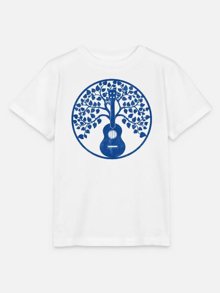 Ukulele tree mandala blue - Stanley/Stella Kinder T-Shirt MINI CREATOR - Weiß