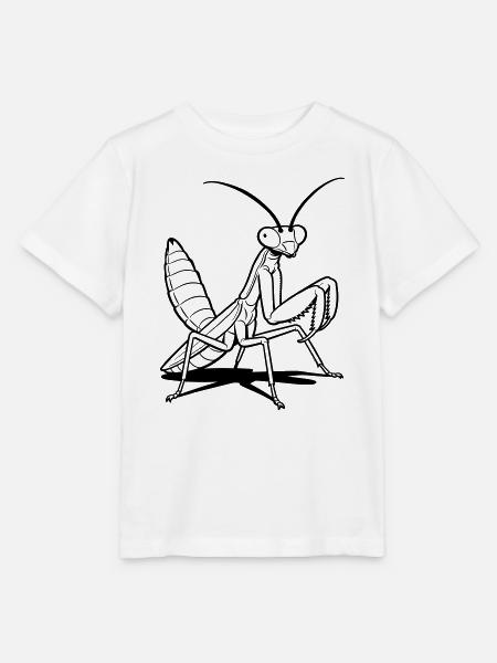 Gottesanbeterin - Stanley/Stella Kinder T-Shirt MINI CREATOR - Weiß