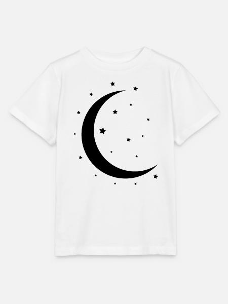 Halbmond und Sterne - Stanley/Stella Kinder T-Shirt MINI CREATOR - Weiß