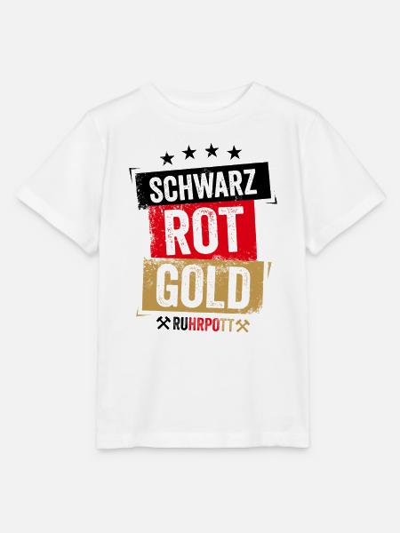 Schwarz Rot Gold Ruhrpott - Stanley/Stella Kinder T-Shirt MINI CREATOR - Weiß
