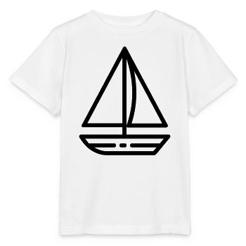 Segelschiff - Stanley/Stella Kinder T-Shirt MINI CREATOR  - Weiß - Vorne - Maike (125cm)