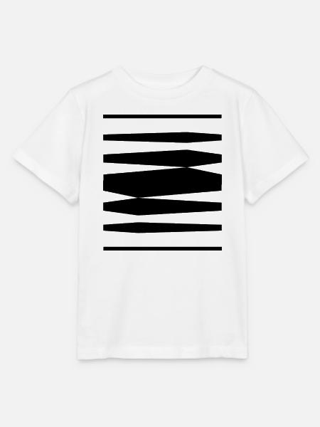 Fettes Liniendesign - Stanley/Stella Kinder T-Shirt MINI CREATOR  - Weiß