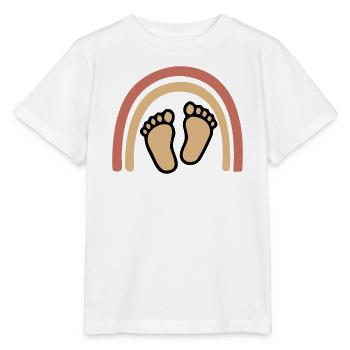 Baby Feet Rainbow Boho - Stanley/Stella MINI CREATOR Kids’ T-Shirt - white - Front - Maike (125cm)