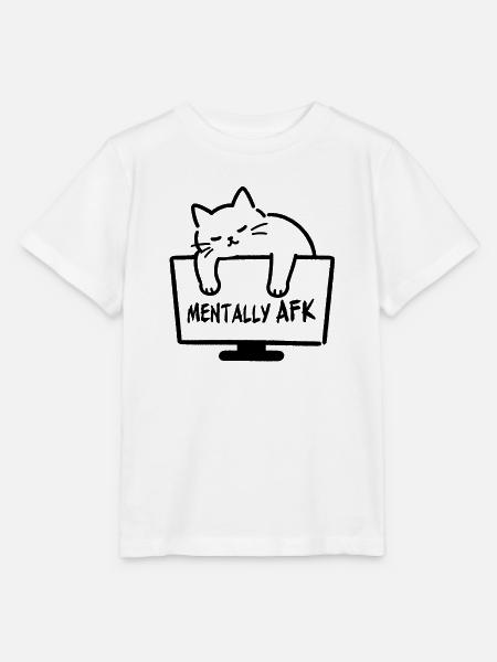 Chatte mental AFK - Stanley/Stella Kinder T-Shirt MINI CREATOR - Weiß
