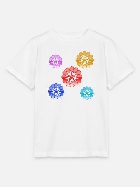 Blumen - Stanley/Stella Kinder T-Shirt MINI CREATOR - Weiß
