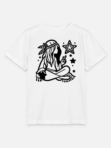 Traumfänger-Finsternis – Mystisch-minimalistisches Schwarz - Stanley/Stella Kinder T-Shirt MINI CREATOR  - Weiß