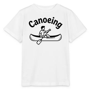 Navigation en canoë - T-shirt bio MINI CREATOR Stanley/Stella Enfant - blanc - Devant - Maike (125cm)