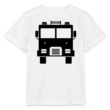 Camion de pompiers - T-shirt bio MINI CREATOR Stanley/Stella Enfant - blanc - Devant - Maike (125cm)