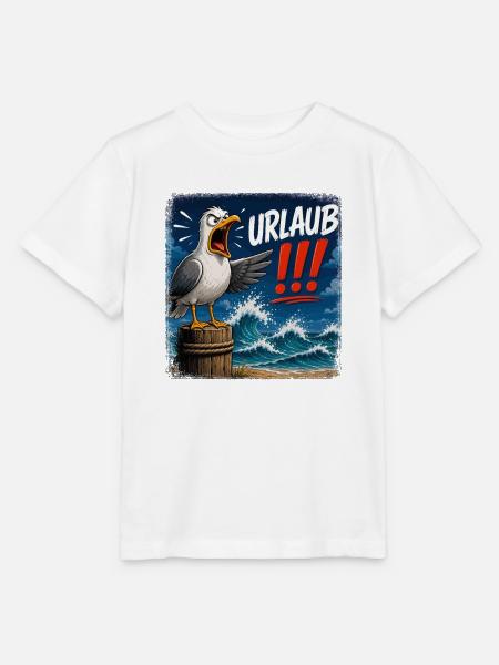 Urlaub!!! Sturm am Meer - Stanley/Stella Kinder T-Shirt MINI CREATOR - Weiß