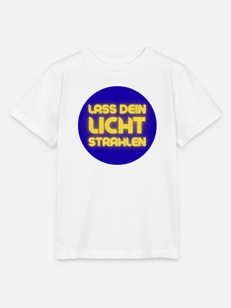 Lass Dein Licht Strahlen Neon - Stanley/Stella Kinder T-Shirt MINI CREATOR  - Weiß