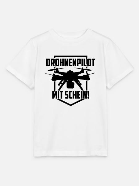 drohnenpilot, drohnenführerschein - Stanley/Stella Kinder T-Shirt MINI CREATOR - Weiß