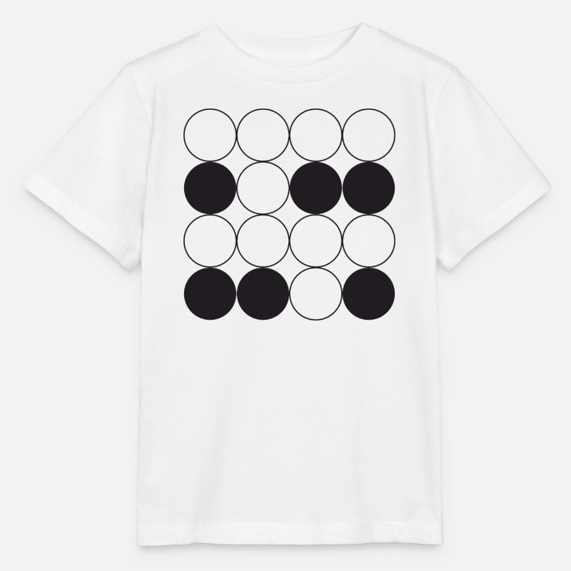 Conception en grille circulaire - T-shirt bio MINI CREATOR Stanley/Stella Enfant - blanc