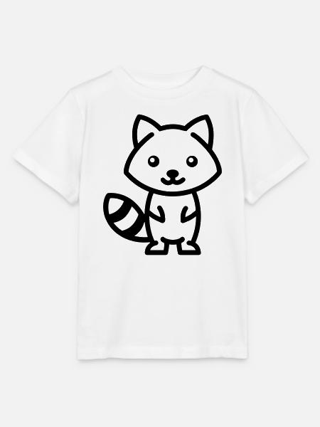 Waschbär - Stanley/Stella Kinder T-Shirt MINI CREATOR - Weiß