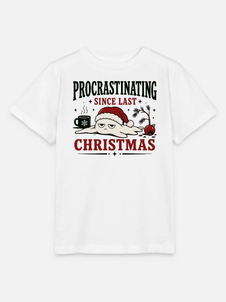 Procrastinating Since Last Christmas - Stanley/Stella Kinder T-Shirt MINI CREATOR - Weiß