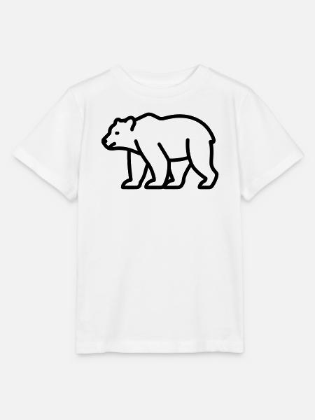 Bär - Stanley/Stella Kinder T-Shirt MINI CREATOR  - Weiß