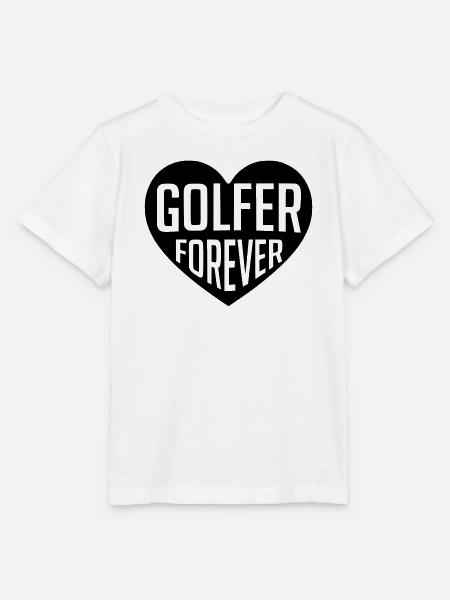 Golf - Golfer Forever Herz - Stanley/Stella Kinder T-Shirt MINI CREATOR - Weiß