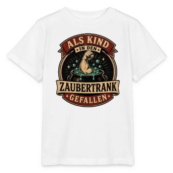Als Kind in den Zaubertrank gefallen - Stanley/Stella Kinder T-Shirt MINI CREATOR  - Weiß - Vorne - Maike (125cm)