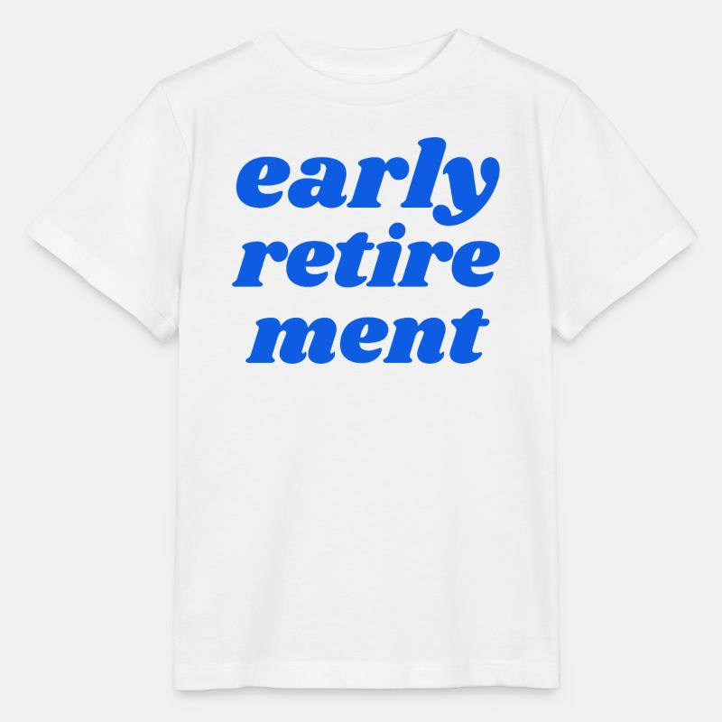 Retraite anticipée - T-shirt bio MINI CREATOR Stanley/Stella Enfant - blanc