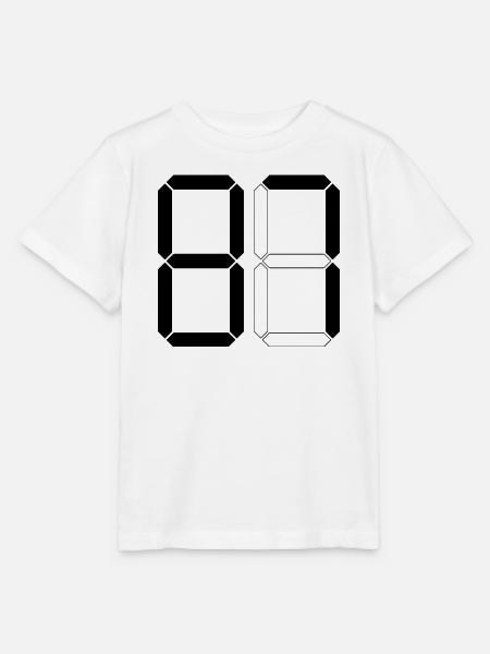 NUMMER 87 Siebenundachtzig Geschenk Digital - Stanley/Stella Kinder T-Shirt MINI CREATOR  - Weiß