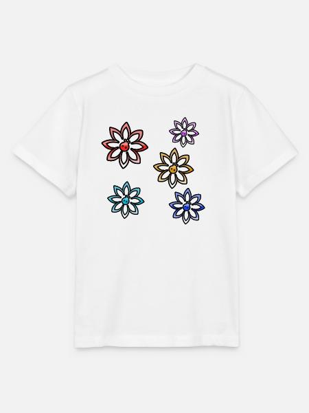 Blumen - Stanley/Stella Kinder T-Shirt MINI CREATOR - Weiß