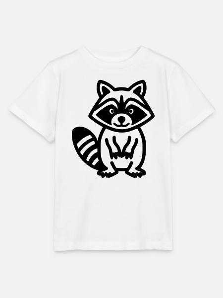 Waschbär - Stanley/Stella Kinder T-Shirt MINI CREATOR - Weiß