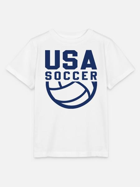 USA Soccer - Stanley/Stella Kinder T-Shirt MINI CREATOR - Weiß