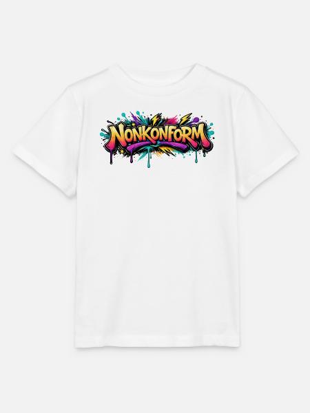 Nonkonform Graffiti - Stanley/Stella Kinder T-Shirt MINI CREATOR - Weiß