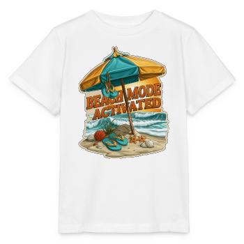 Beach Mode Activated Summer Vacation Umbrella - Stanley/Stella MINI CREATOR Kids’ T-Shirt - white - Front - Maike (125cm)