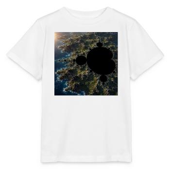 Meeresfraktal über der Küste - Stanley/Stella Kinder T-Shirt MINI CREATOR  - Weiß - Vorne - Maike (125cm)