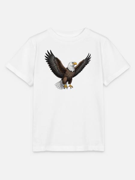 Seeadler Fischadler Raubvogel Geschenk - Stanley/Stella Kinder T-Shirt MINI CREATOR - Weiß