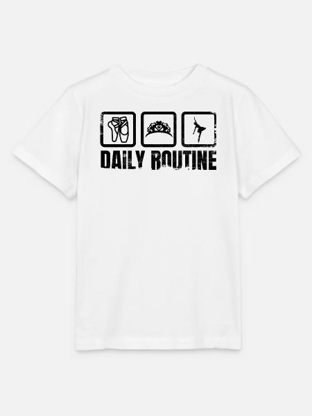 Ballett Tänzerin Tägliche Routine - Stanley/Stella Kinder T-Shirt MINI CREATOR - Weiß