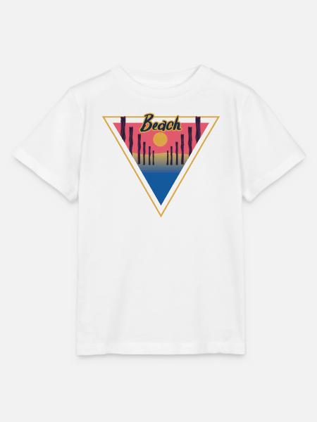 Beach Triangle - Stanley/Stella Kinder T-Shirt MINI CREATOR  - Weiß