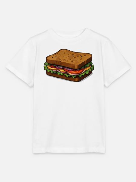 Sandwich Illustration - Stanley/Stella Kinder T-Shirt MINI CREATOR - Weiß