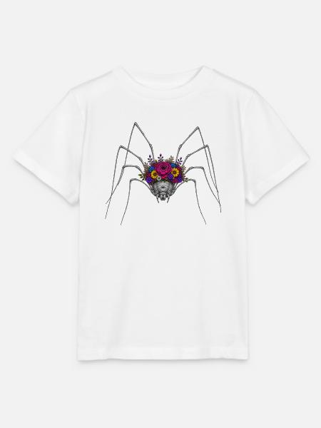 Blühende Spinnenkrone - Stanley/Stella Kinder T-Shirt MINI CREATOR - Weiß