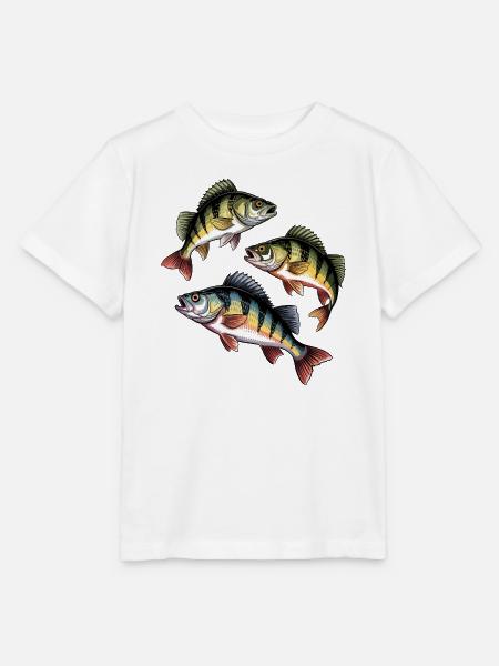 Barsch Angeln - Stanley/Stella Kinder T-Shirt MINI CREATOR  - Weiß
