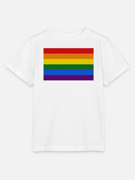 Schwule Regenbogenflagge - Stanley/Stella Kinder T-Shirt MINI CREATOR  - Weiß