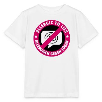 Allergisch gegen Lügen - Stanley/Stella Kinder T-Shirt MINI CREATOR  - Weiß - Vorne - Maike (125cm)