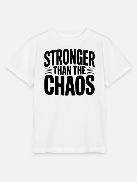 Stronger Than The Chaos - Stanley/Stella Kinder T-Shirt MINI CREATOR - Weiß