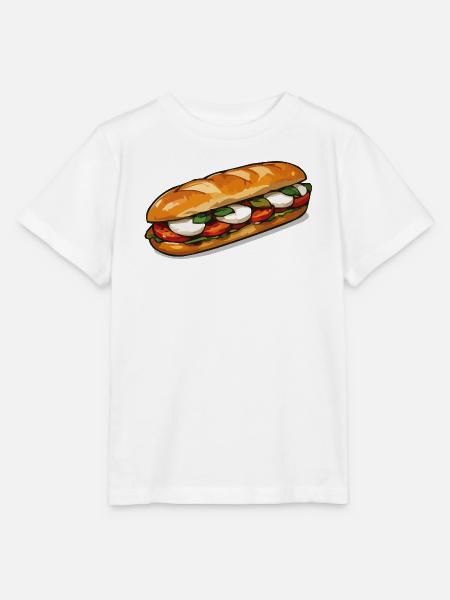 Frisch belegtes Sandwich Kunst - Stanley/Stella Kinder T-Shirt MINI CREATOR - Weiß