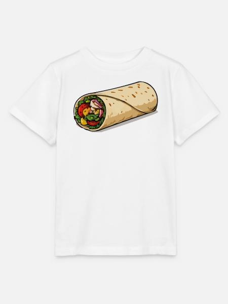Farbintensiver Burrito-Wrap - Stanley/Stella Kinder T-Shirt MINI CREATOR - Weiß