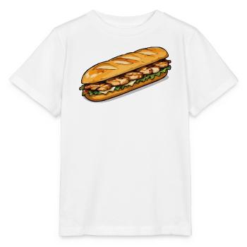 Gegrilltes Hähnchen Sub Kunst - Stanley/Stella Kinder T-Shirt MINI CREATOR  - Weiß - Vorne - Maike (125cm)