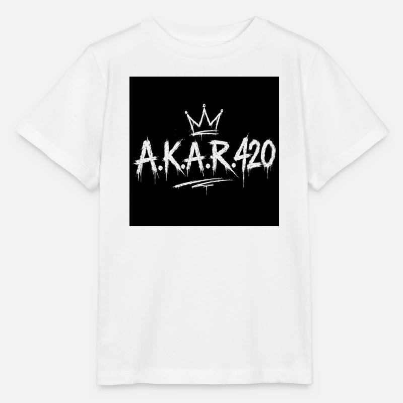 AKAR420 Couronne de graffiti - T-shirt bio MINI CREATOR Stanley/Stella Enfant - blanc