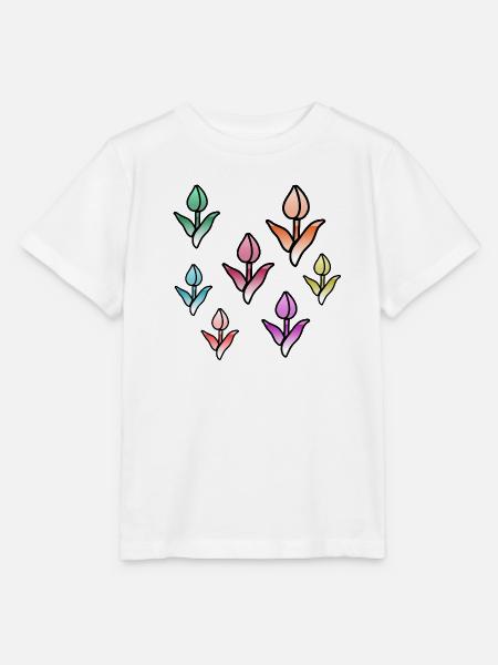 Blumen - Stanley/Stella Kinder T-Shirt MINI CREATOR - Weiß
